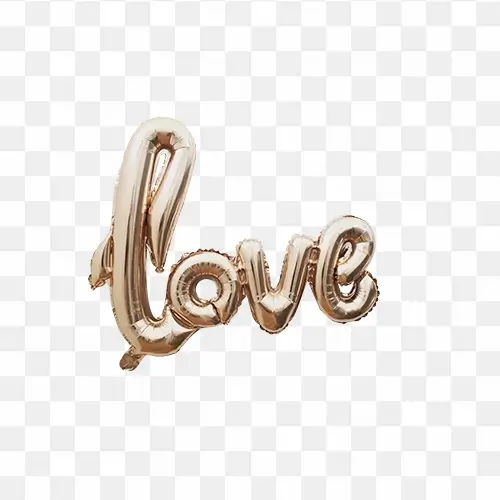Love Foil Balloon Png Image